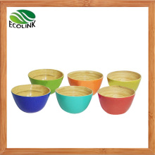 Popular Colorful Bamboo Salad Bowl / Rice Bowl / Serving Bowl
